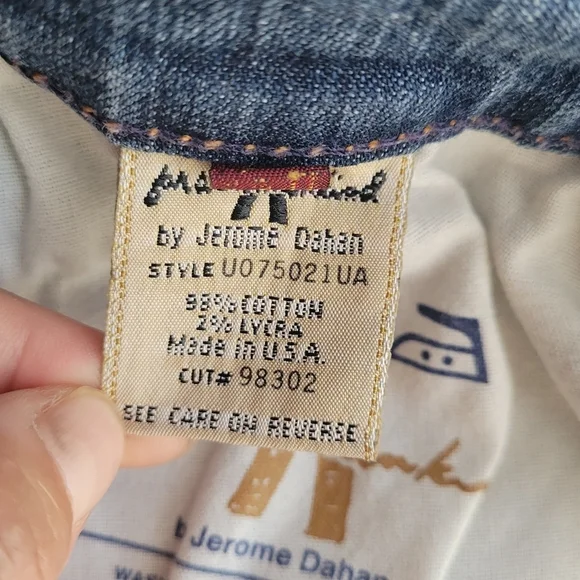 7 For All Mankind Bootcut Womens 28 Rise 8" Denim Flare Stretch Blue Stretchy - Picture 12 of 12